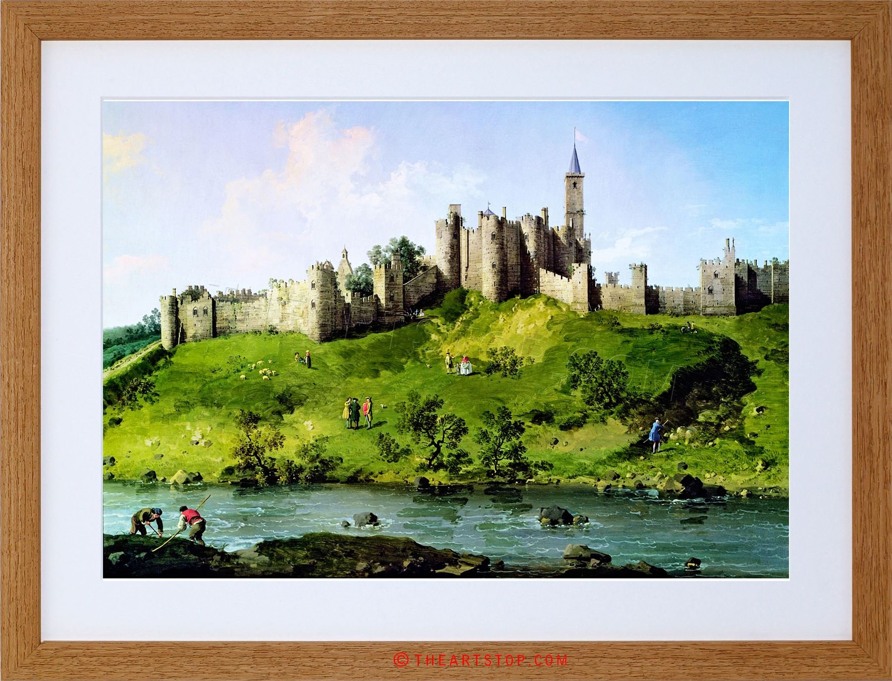 ALNWICK CASTLE FROM THE N.W. 銅版画とオリジナル額縁 Amazon.com: PAINTING CANALETTO ALNWICK CASTLE NORTHUMBERLAND UK